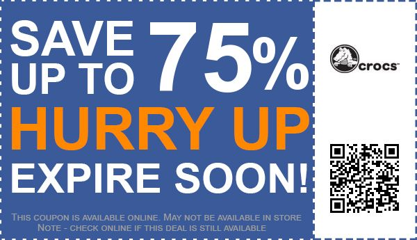 crocs online coupon