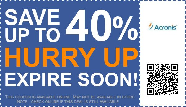 Acronis coupon code