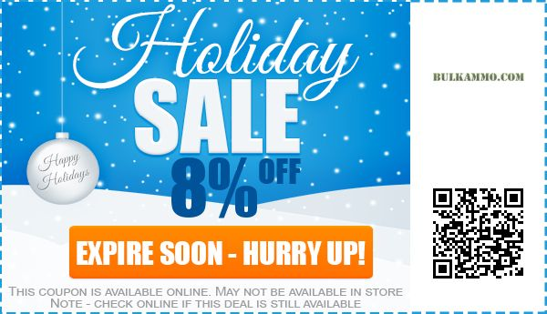 Bulkammo Coupons: 8% off Coupon, Promo Code October 2017