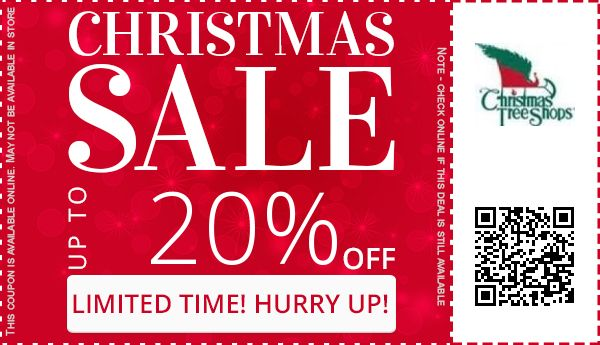 Up to 50% off Christmas Tree Shops Coupon Promo Code Nov 2018