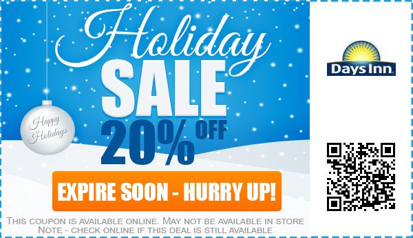 20 Off Days Inn Coupons Promo Codes For November 2018