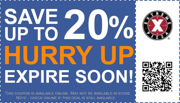 Extreme Pizza Coupons 150 off Coupon, Promo Code November 2017
