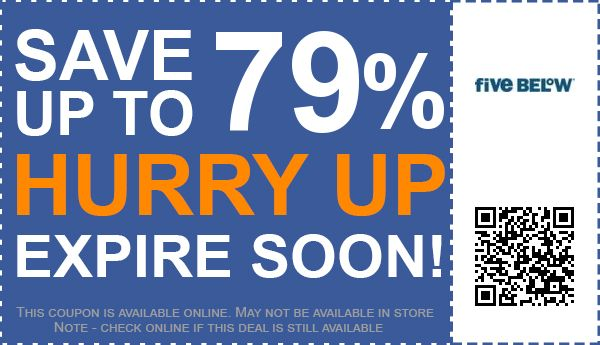 Up to 50% off Fivebelow Coupon, Promo Code for September 2018
