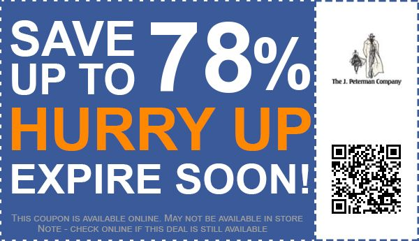 The J Peterman Company Coupons August 2017 Coupon Promo Codes