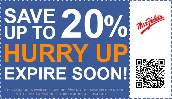 75 Off Mrs Fields Coupons Promo Codes Free Shipping May 2018