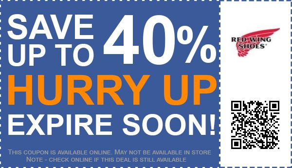 Red Wing Shoes Coupons 13 Discounts Apr 2021