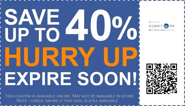 Submit coupon codes