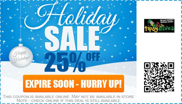 Up To 75 Off Tipsy Elves Coupon Promo Code February 2018