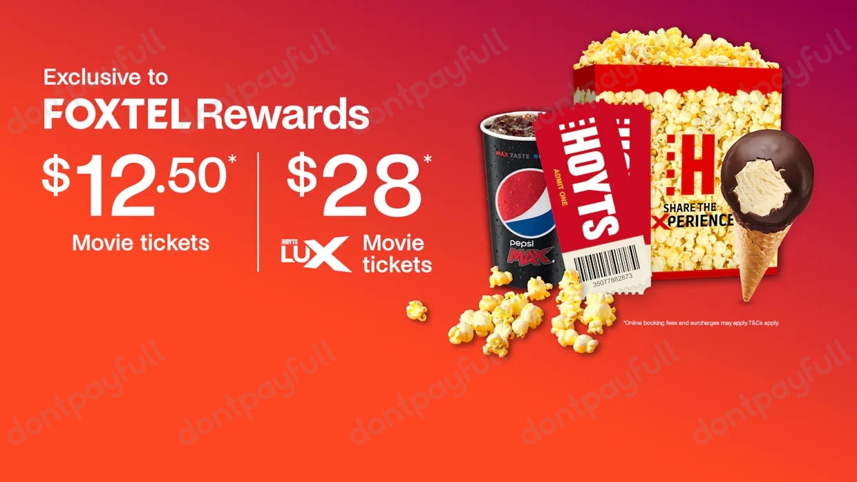 3 Hoyts Cinemas Vouchers, Discount Codes June 2024