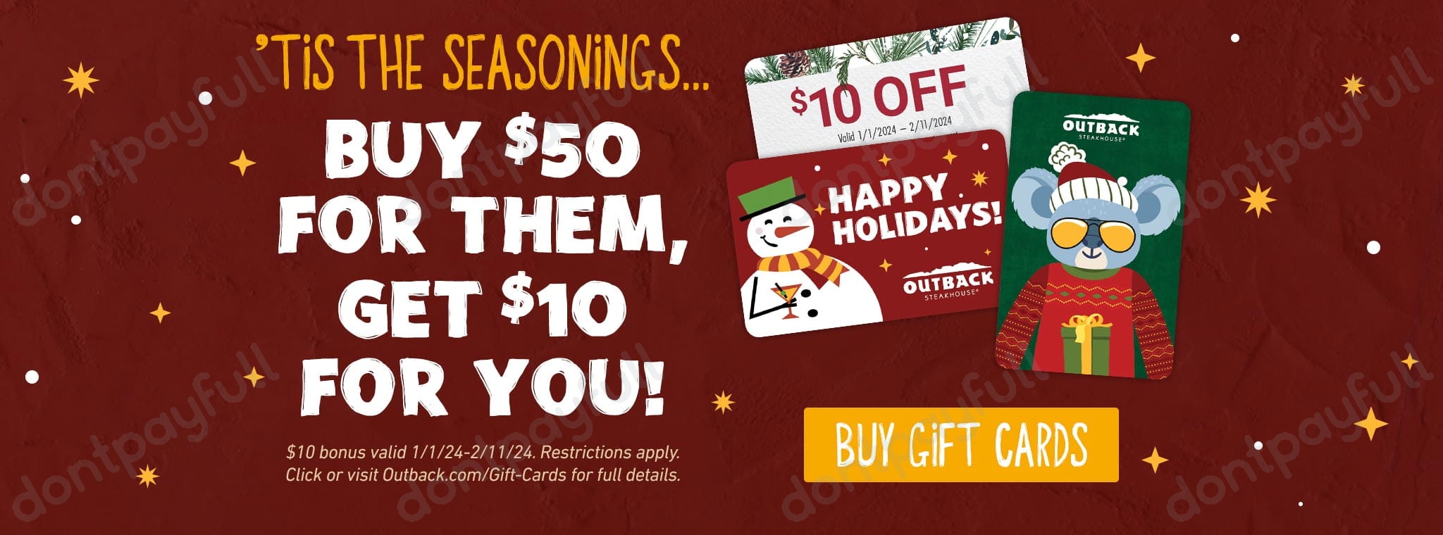 50 Off Outback COUPON ⇨ (22 ACTIVE) January 2024