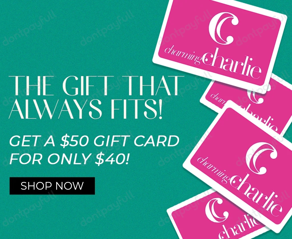 85% Off Charming Charlie Coupon, Promo Codes - May 2024