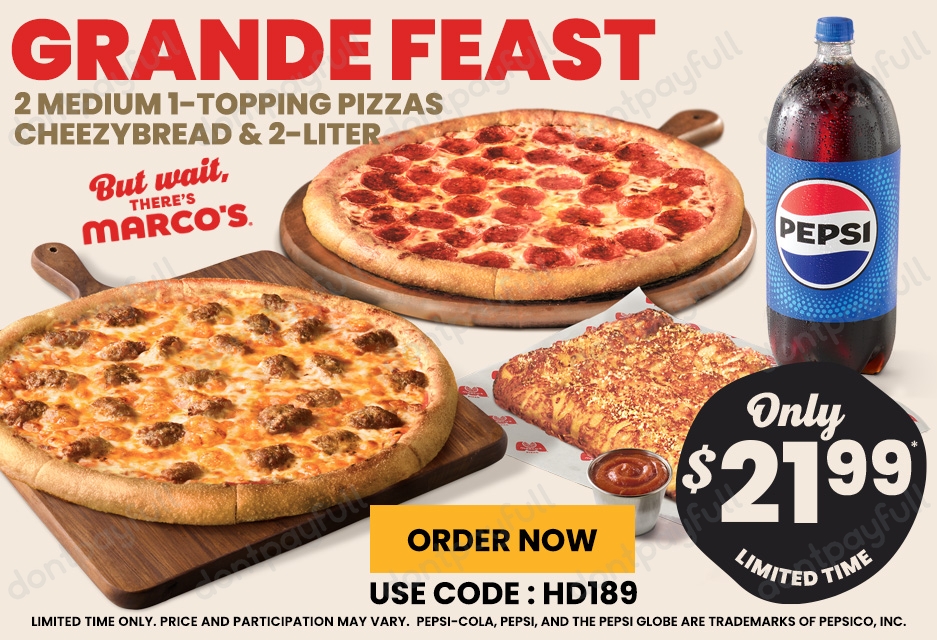 50 Off Marco's Pizza COUPON CODE ⇨ May 2024