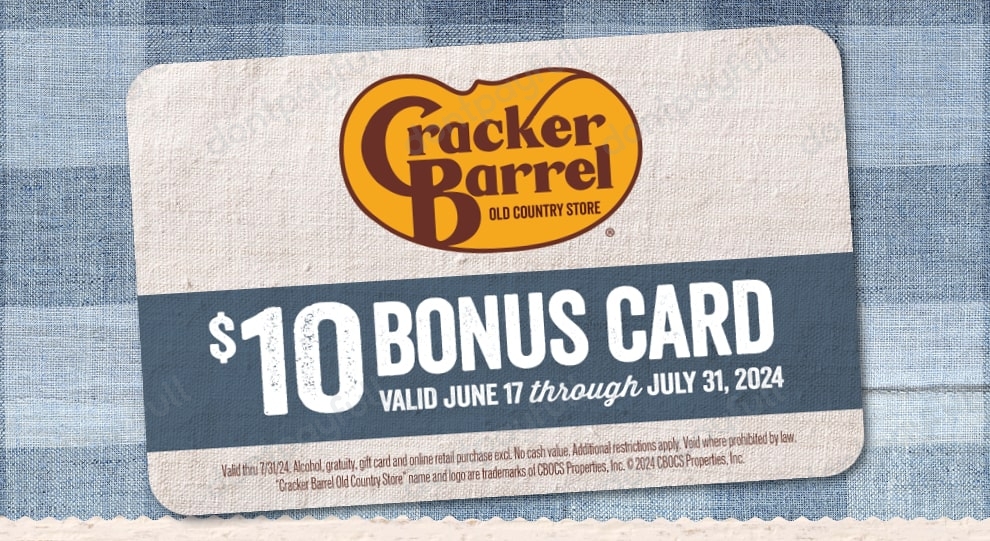 Cracker Barrel Old Country Store Coupons (50% Discount)