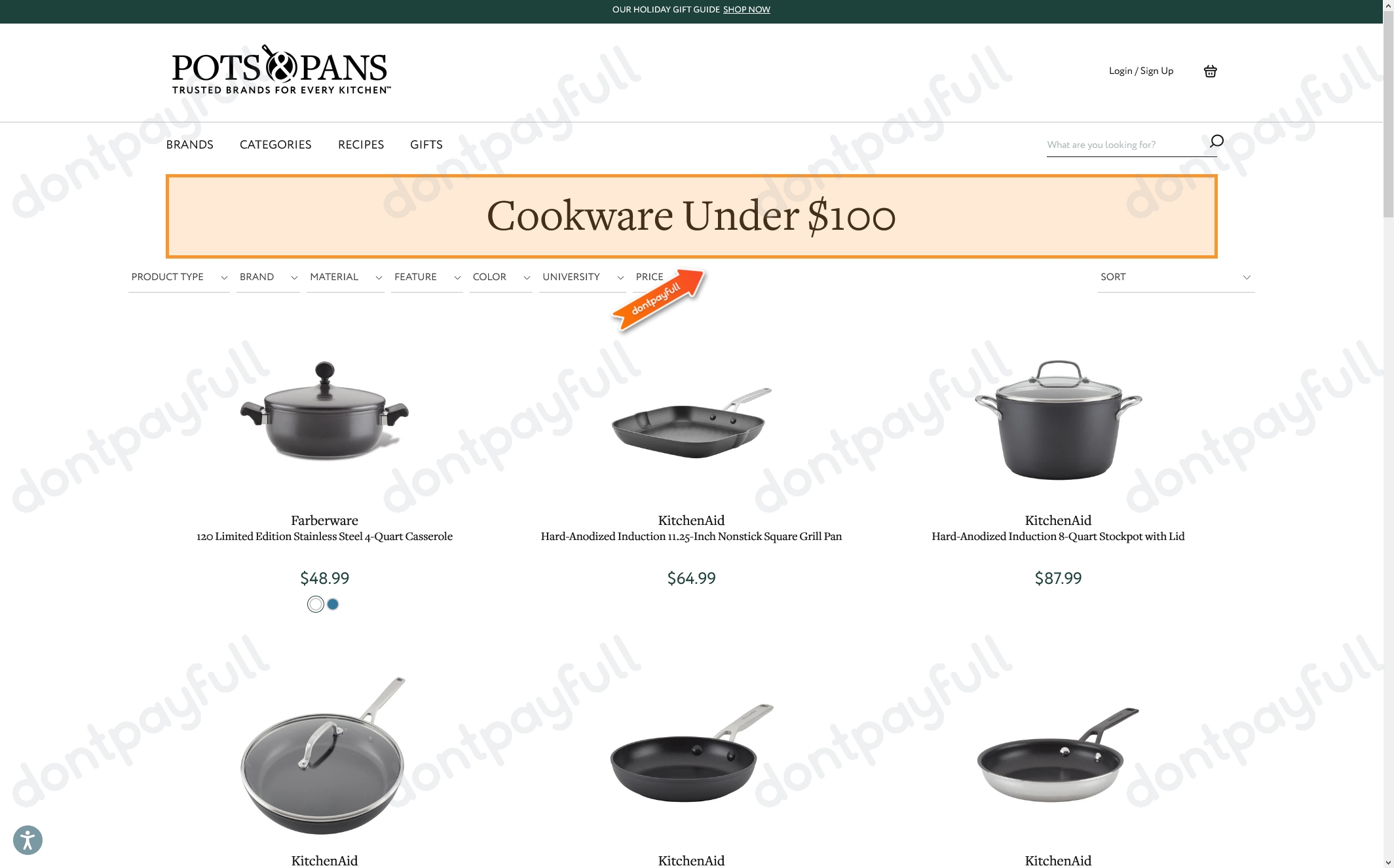 65 Off Pots & Pans COUPON CODES October 2024