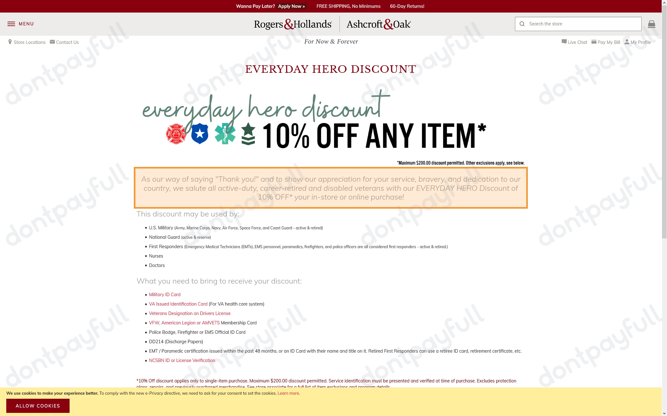 Rogers and Hollands Coupons 70 Off Promo Code 2024