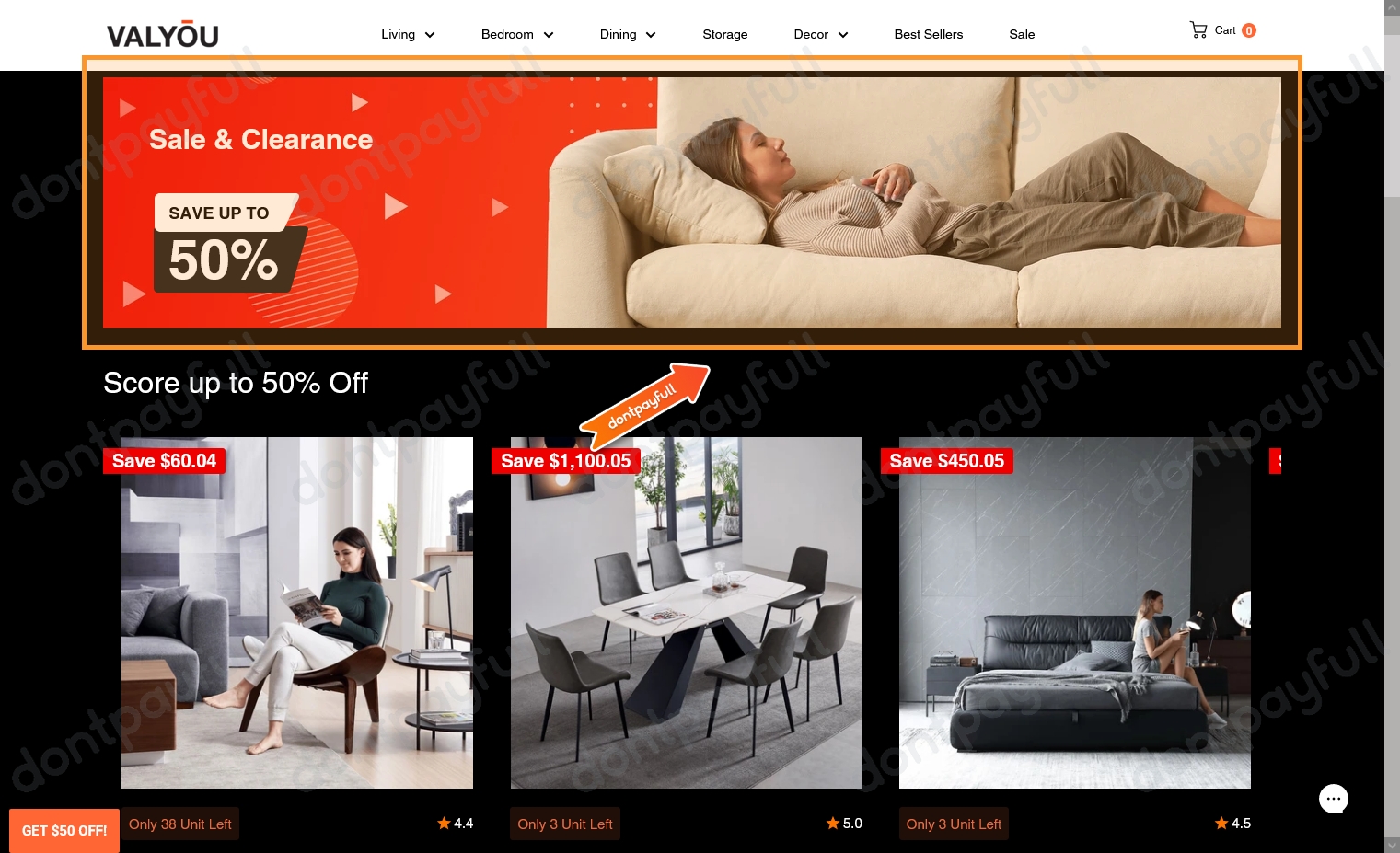 50 Off Valyou Furniture Coupon, Promo Code Oct 2022