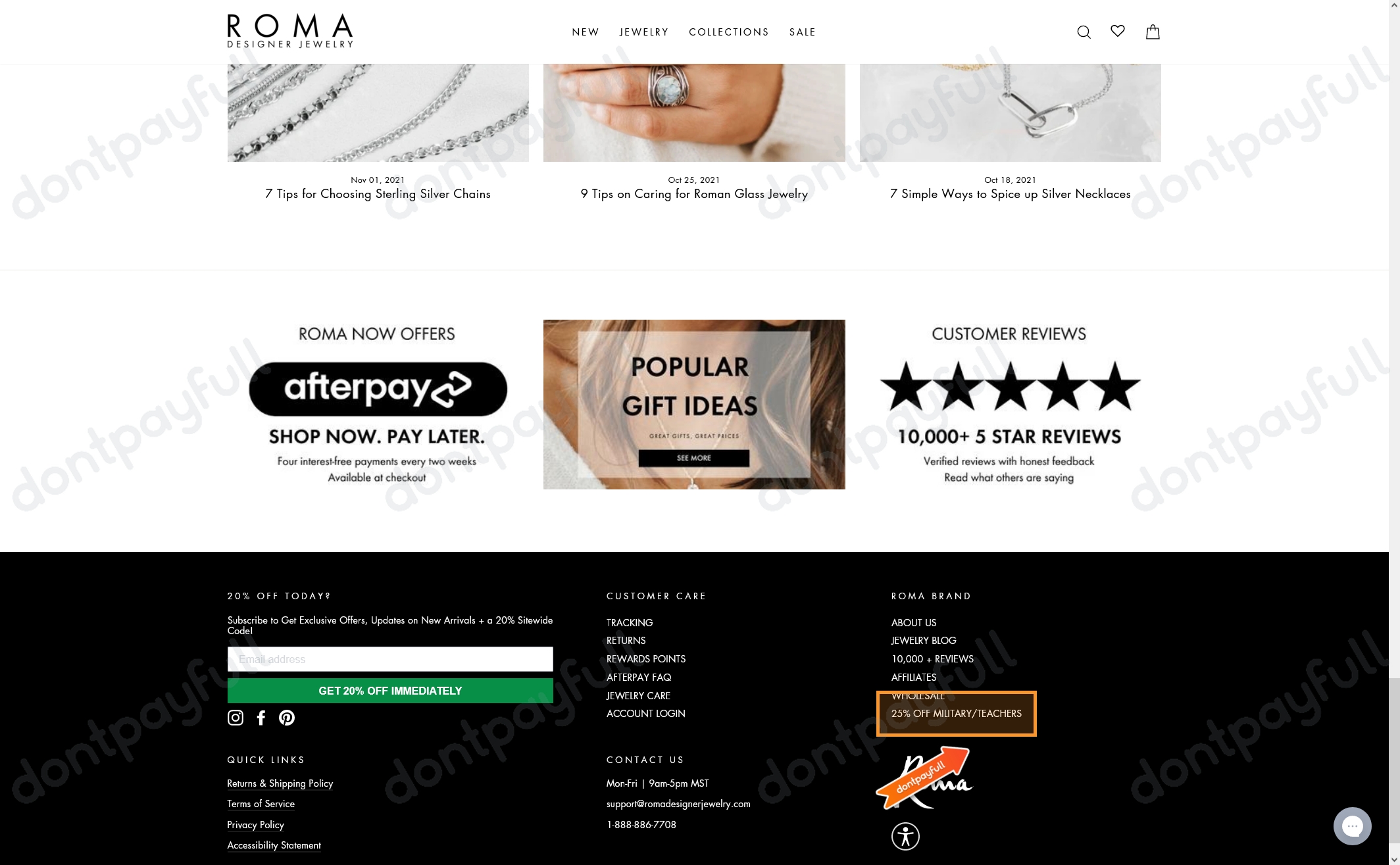 71 Off Roma Designer Jewelry Coupon Codes August 2024