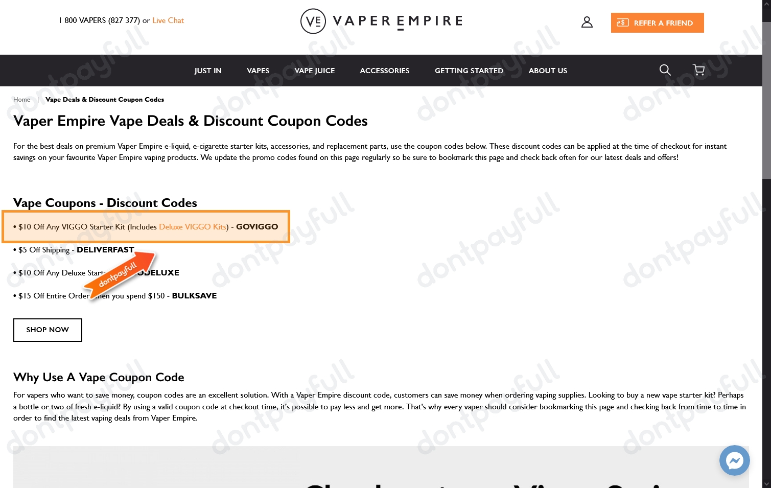 15 Off Vaper Empire COUPON 25 ACTIVE April 2024