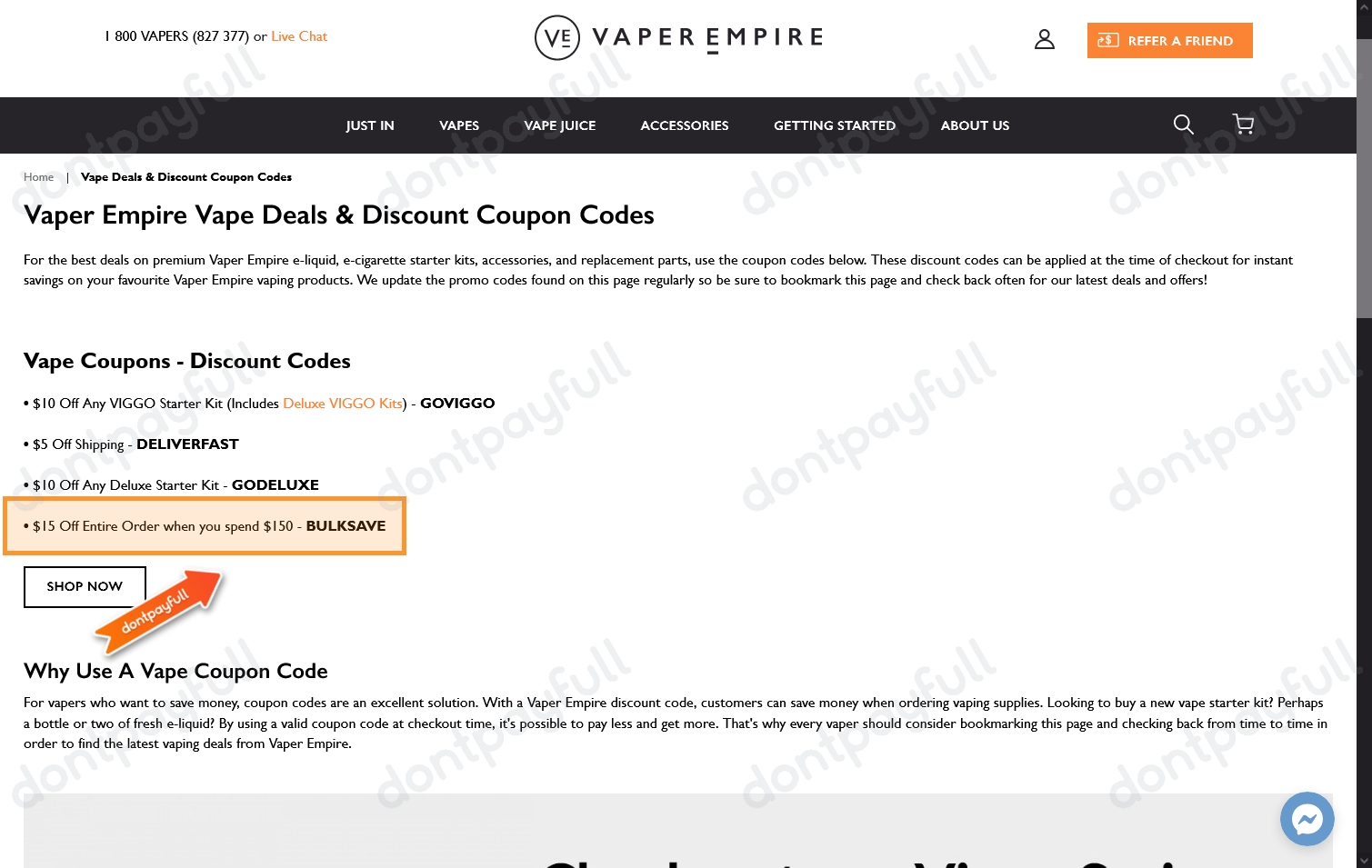 15 Off Vaper Empire COUPON 25 ACTIVE April 2024