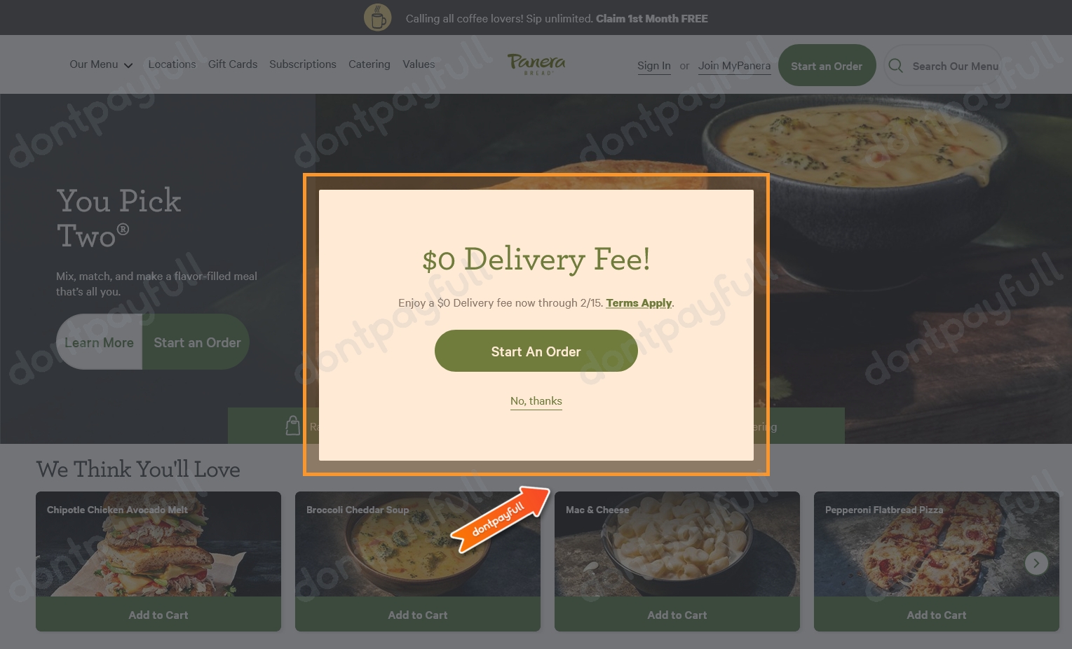 20% Off Panera Bread Coupons, Promo Codes & Free Shipping
