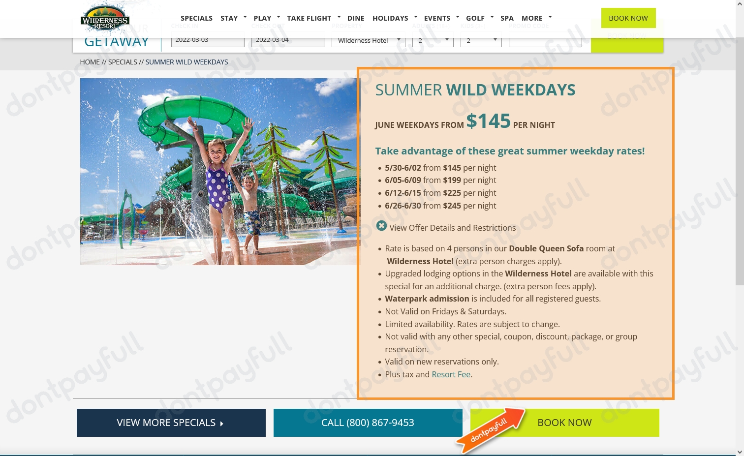 30 Off Wilderness Resort Promo Code, Coupons March 2023