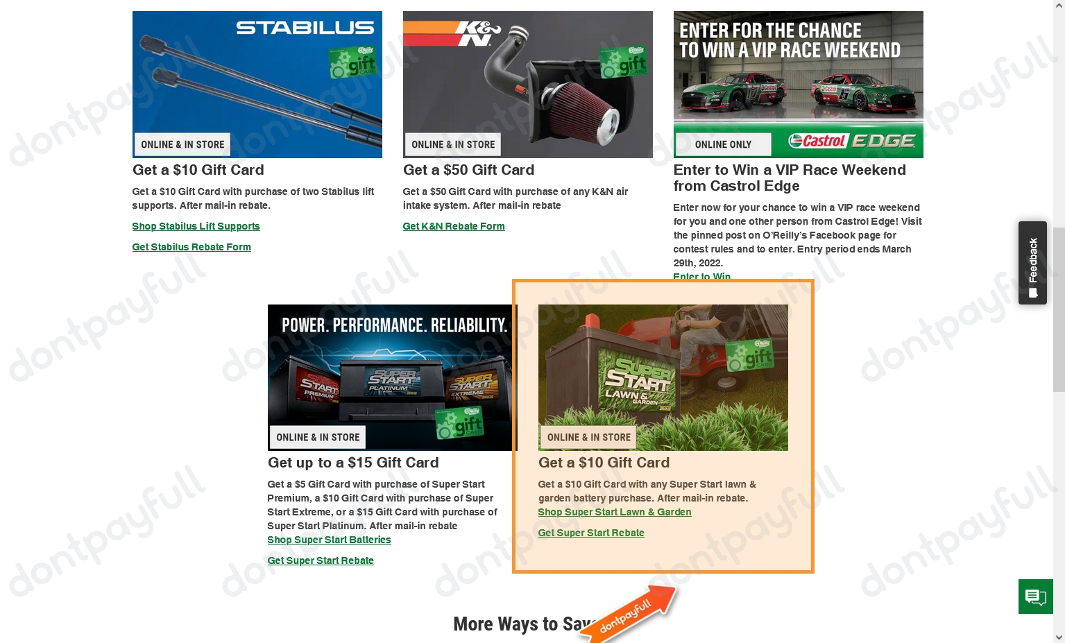 49% Off O'Reilly Auto Parts Coupons, Promo Codes
