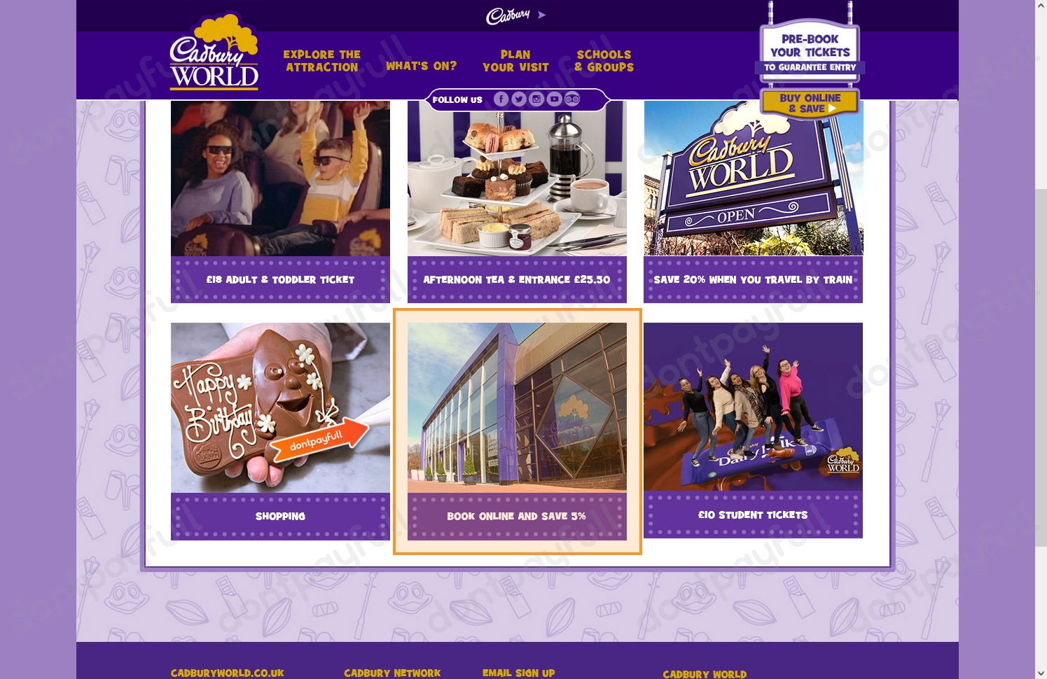 20 Off Cadbury World Vouchers & Promotional Codes 2023