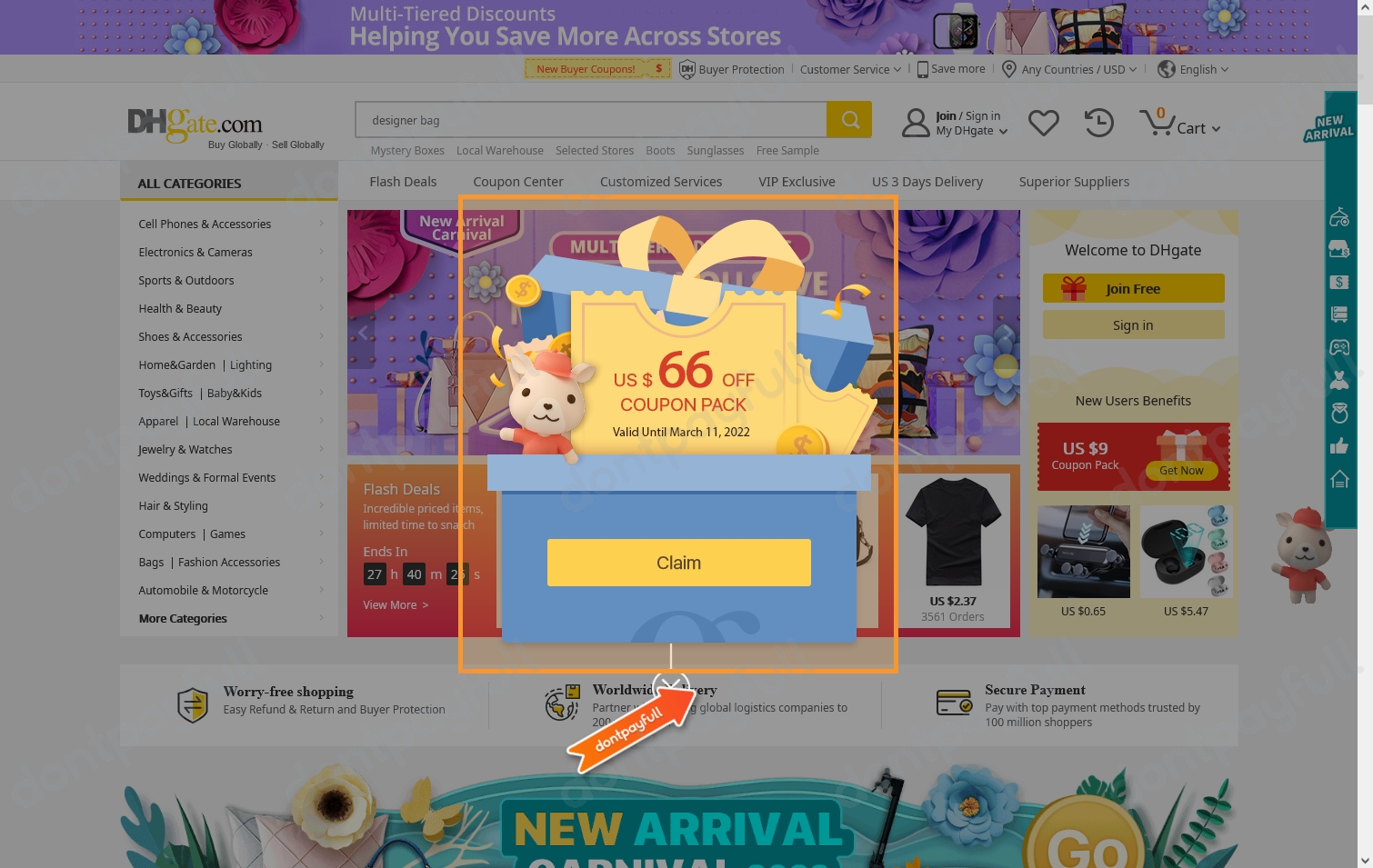 90 Off DHgate PROMO CODE 50 ACTIVE August 2023
