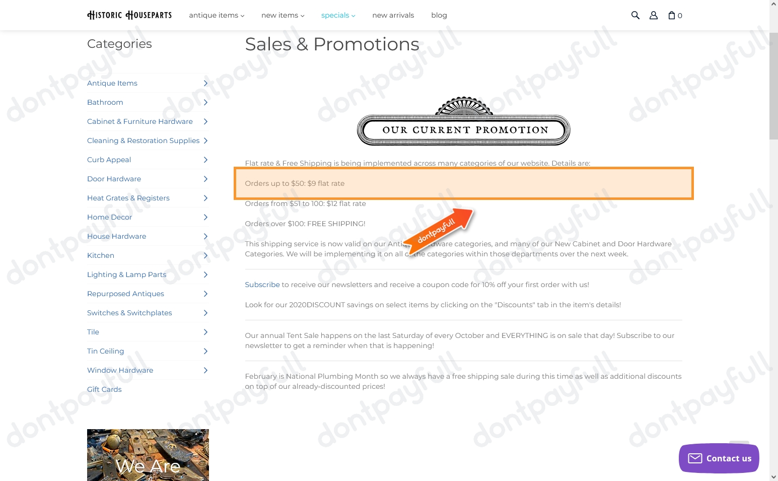 10 Off Historic Houseparts COUPON CODES, August 2024