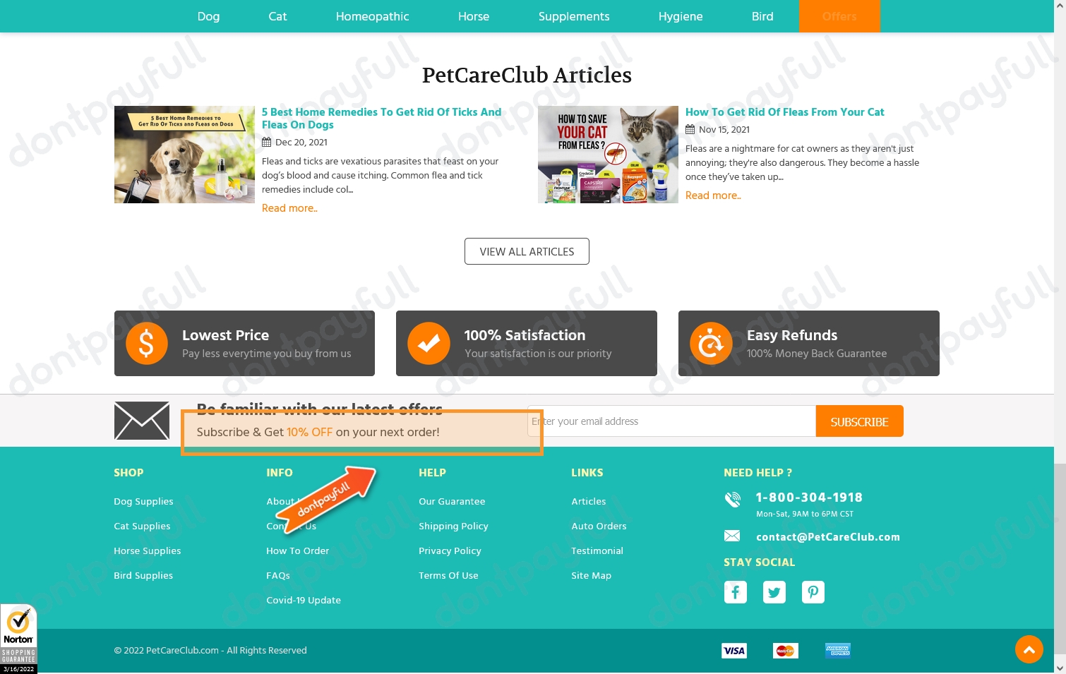 60 Off Pet Care Club COUPONS ⇨ September 2024