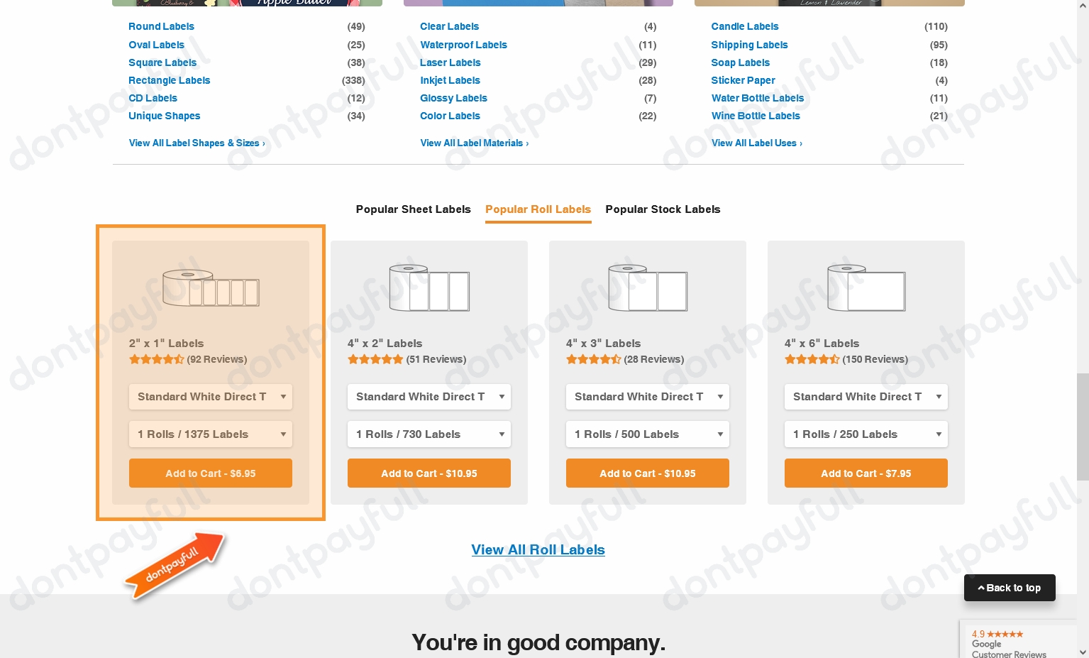 Online labels reward code 2019