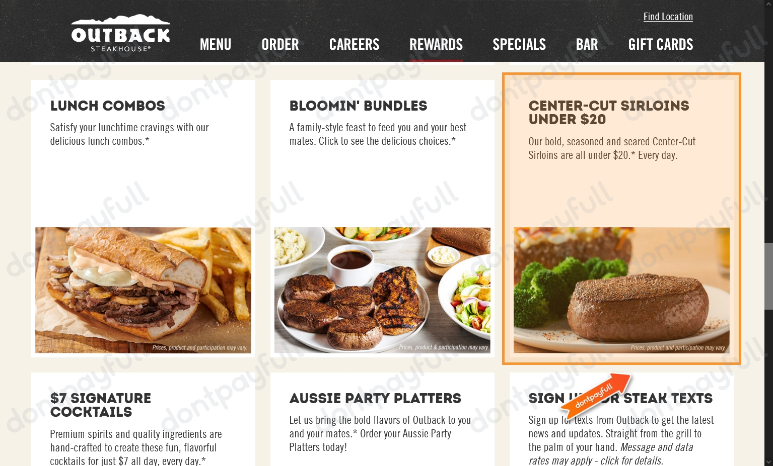 outback steakhouse delivery promo code