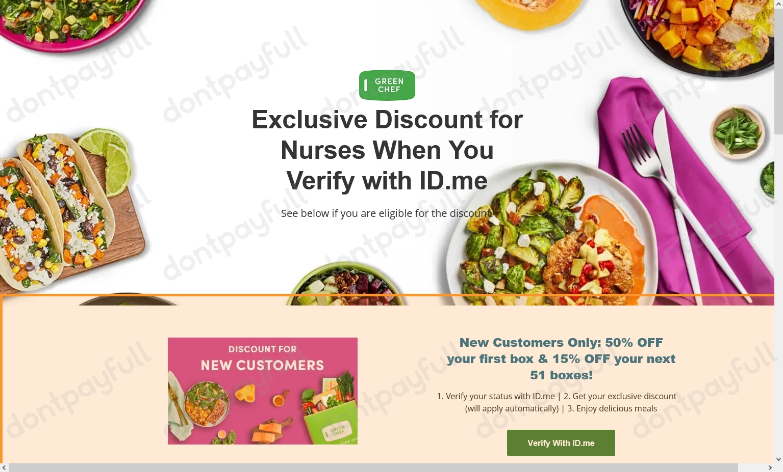 50% Off Green Chef Coupon, Promo Code - Sep 2022
