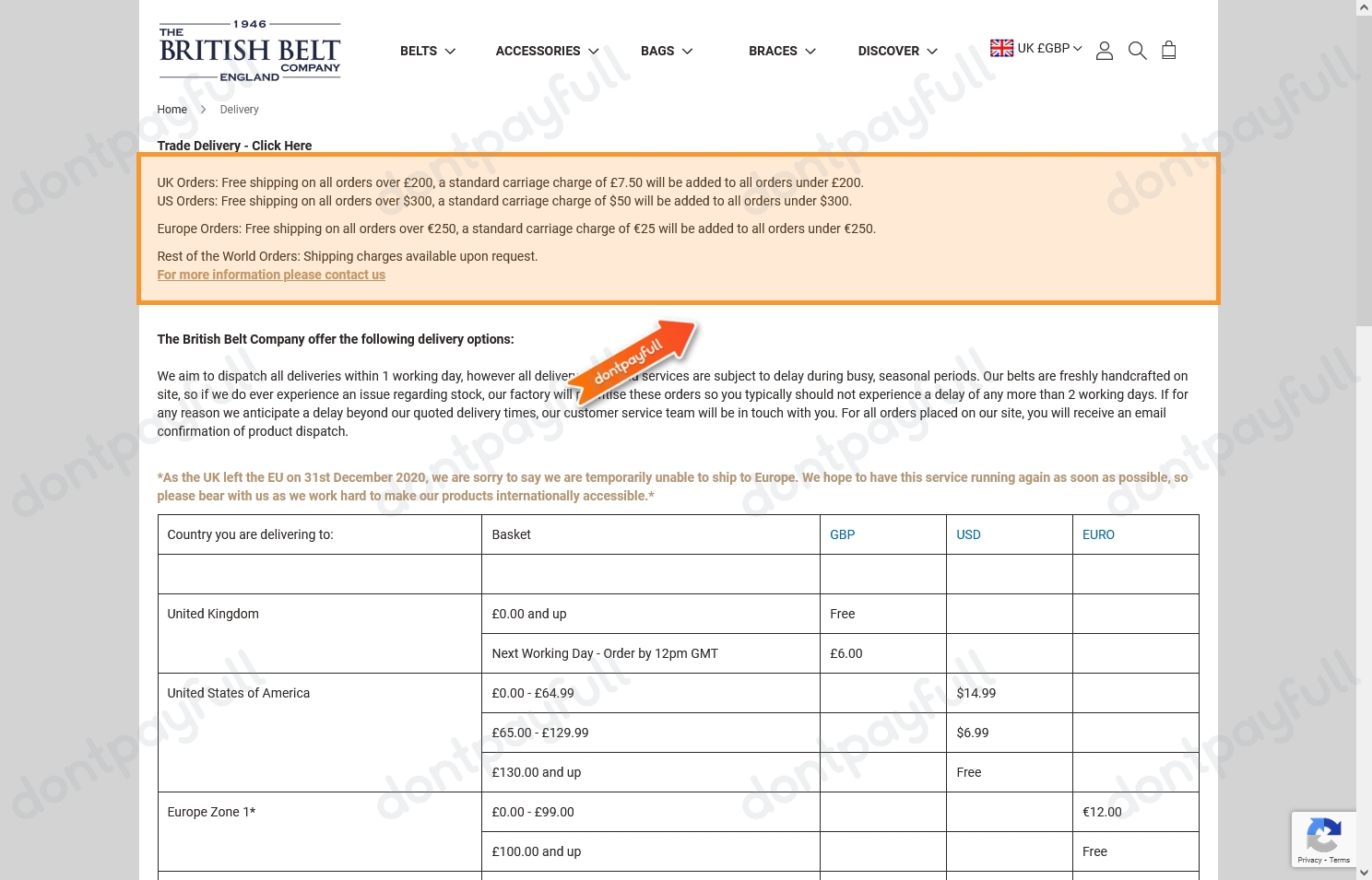 9 The British Belt Company Discount Codes, Promo Codes