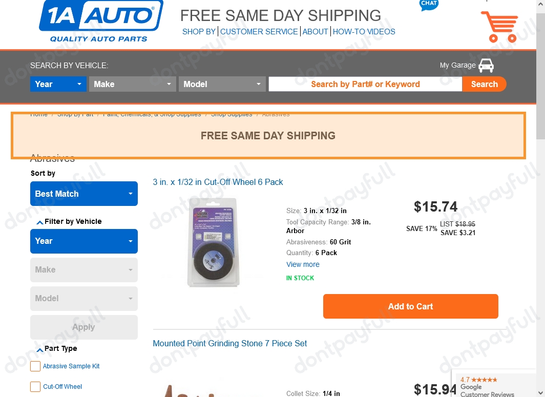 44% Off 1A Auto Coupons, Discount Codes & Free Shipping