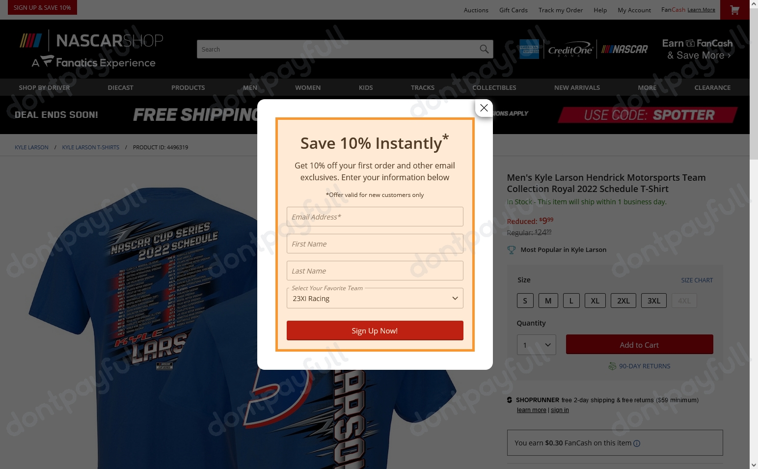 70 Off NASCAR Superstore Coupon (50 Active) April 2024