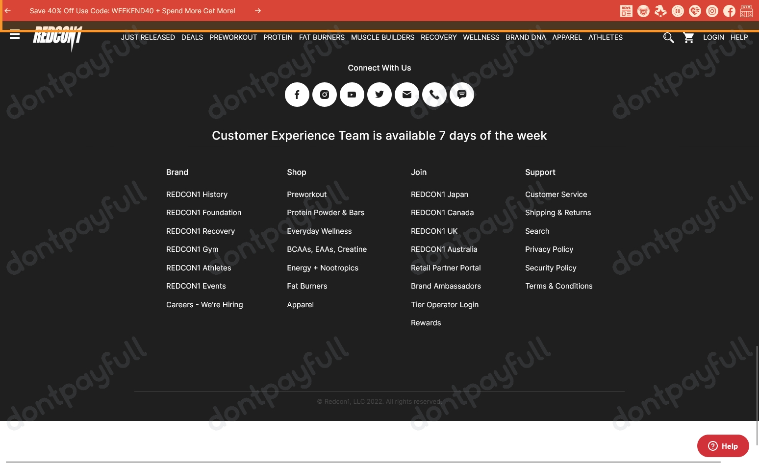 40 Off Redcon1 Coupon, Promo Code Nov 2022