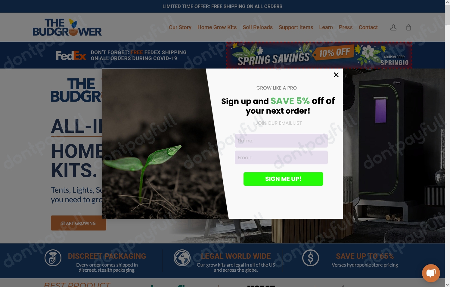 66 Off The Bud Grower COUPON (42 ACTIVE) April 2024