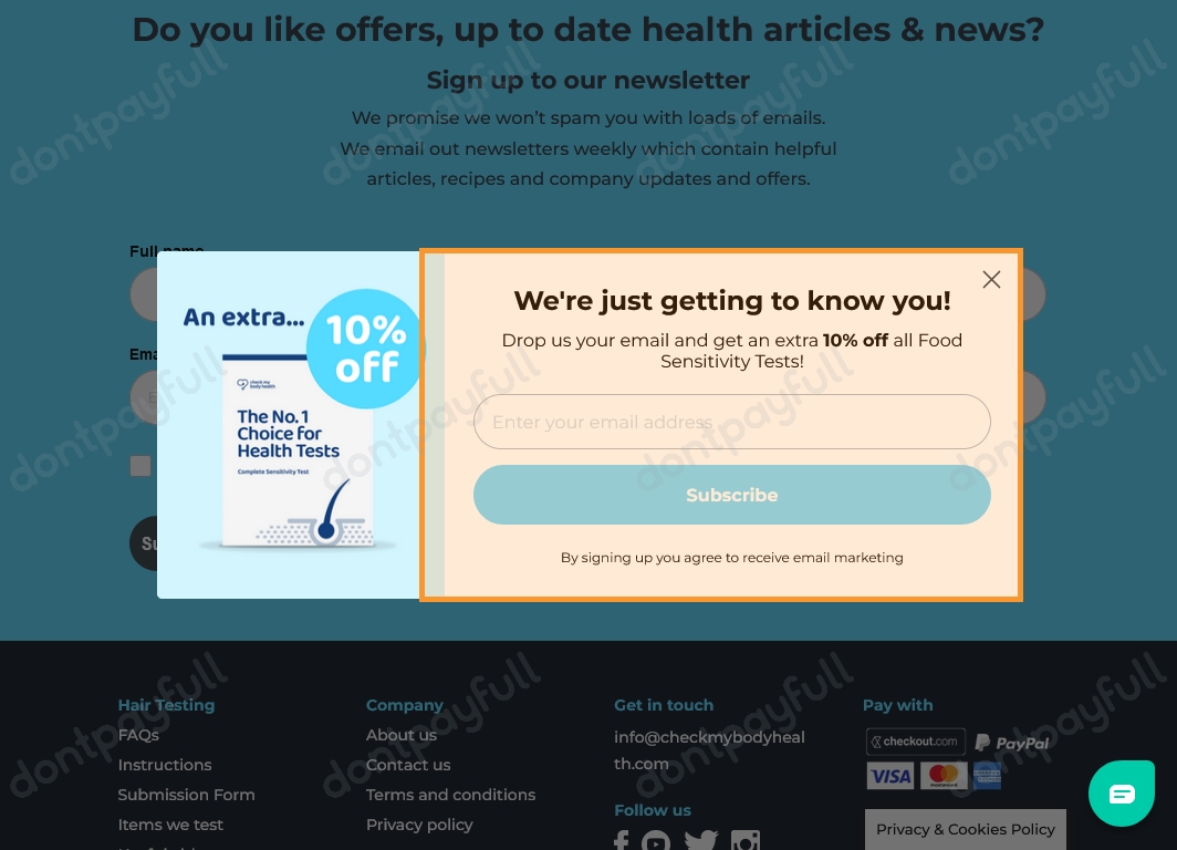 80 Off Check My Body Health COUPON CODE May 2024