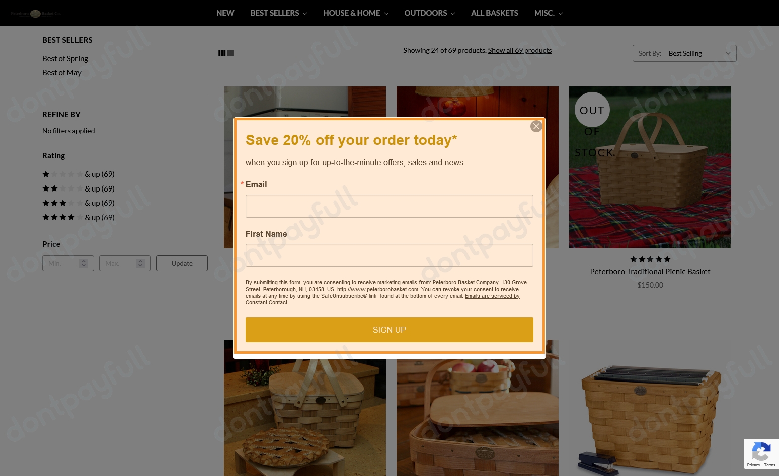 40 Off Peterboro Basket COUPON (20 ACTIVE) May 2024