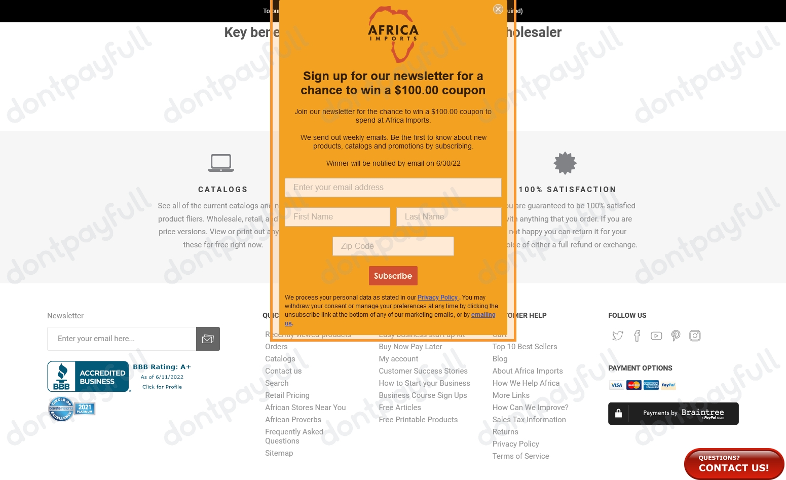 60 Off Africa Imports Coupon Code, Coupons June 2024
