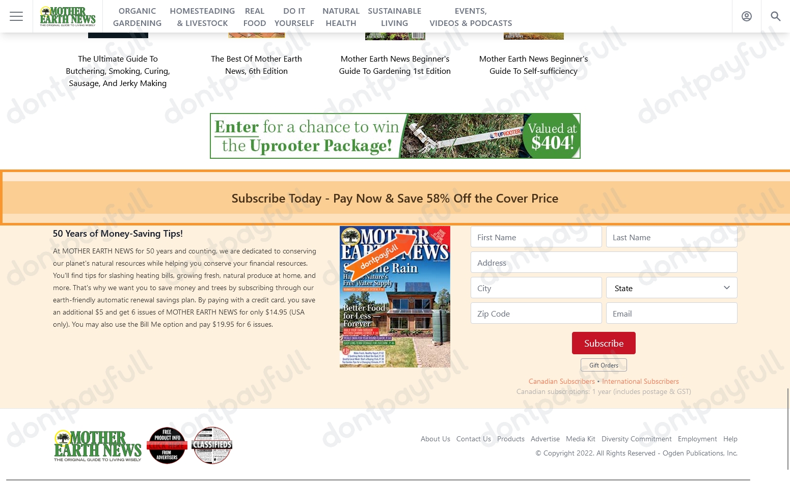 86 Off Mother Earth News Coupon, Promo Code Nov 2022