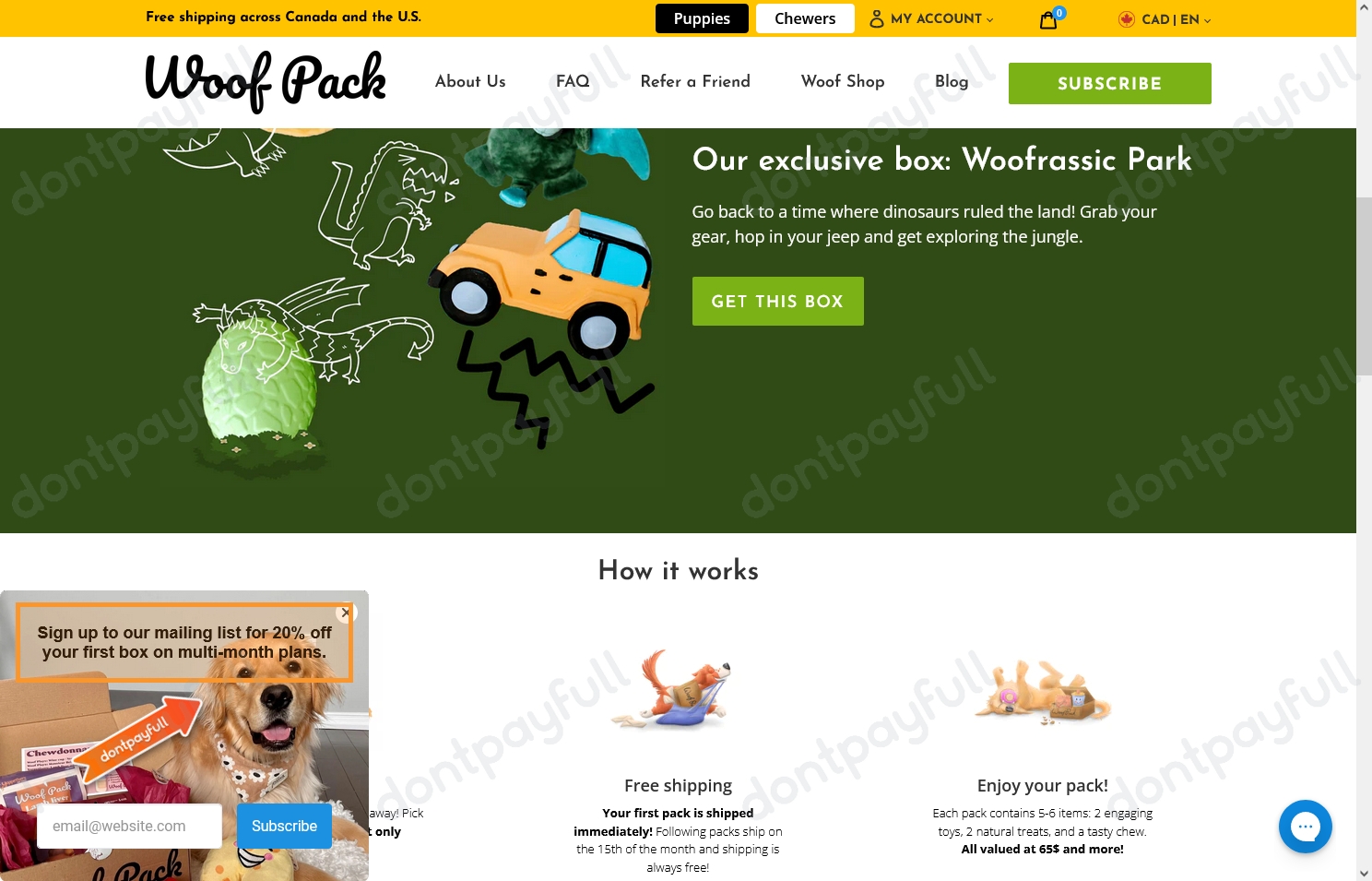 20 Off Woof Pack DISCOUNT CODE (3 ACTIVE) May 2024