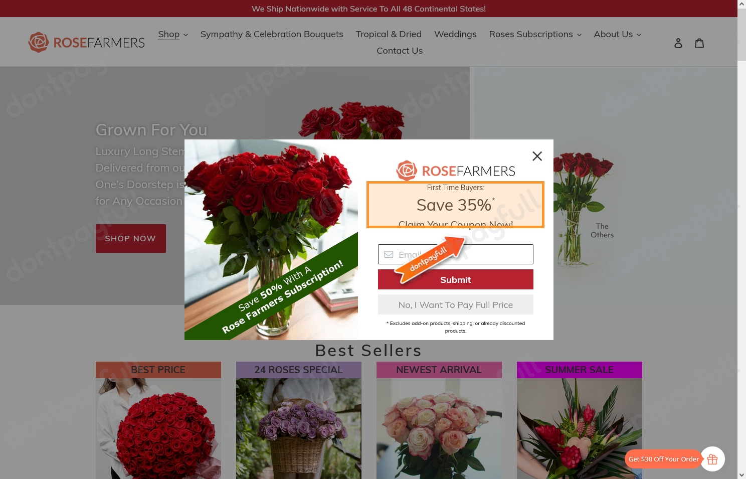 35 Off Rose Farmers Discount Code, Coupons July 2024