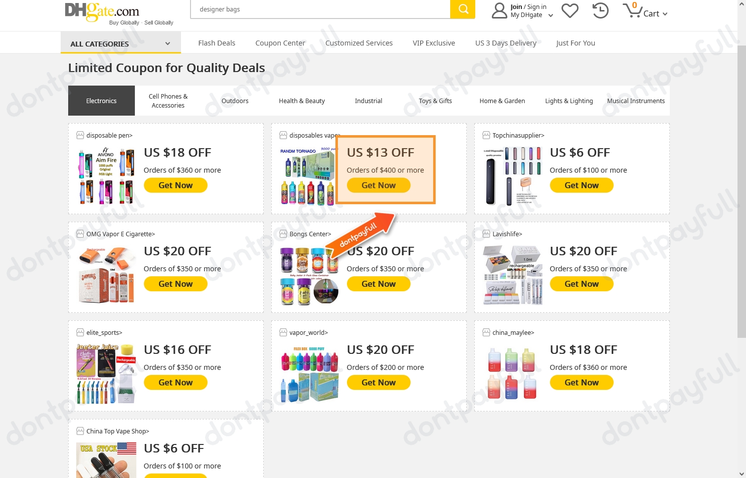 80 Off DHGate COUPON CODE ⇨ (49 ACTIVE) July 2024