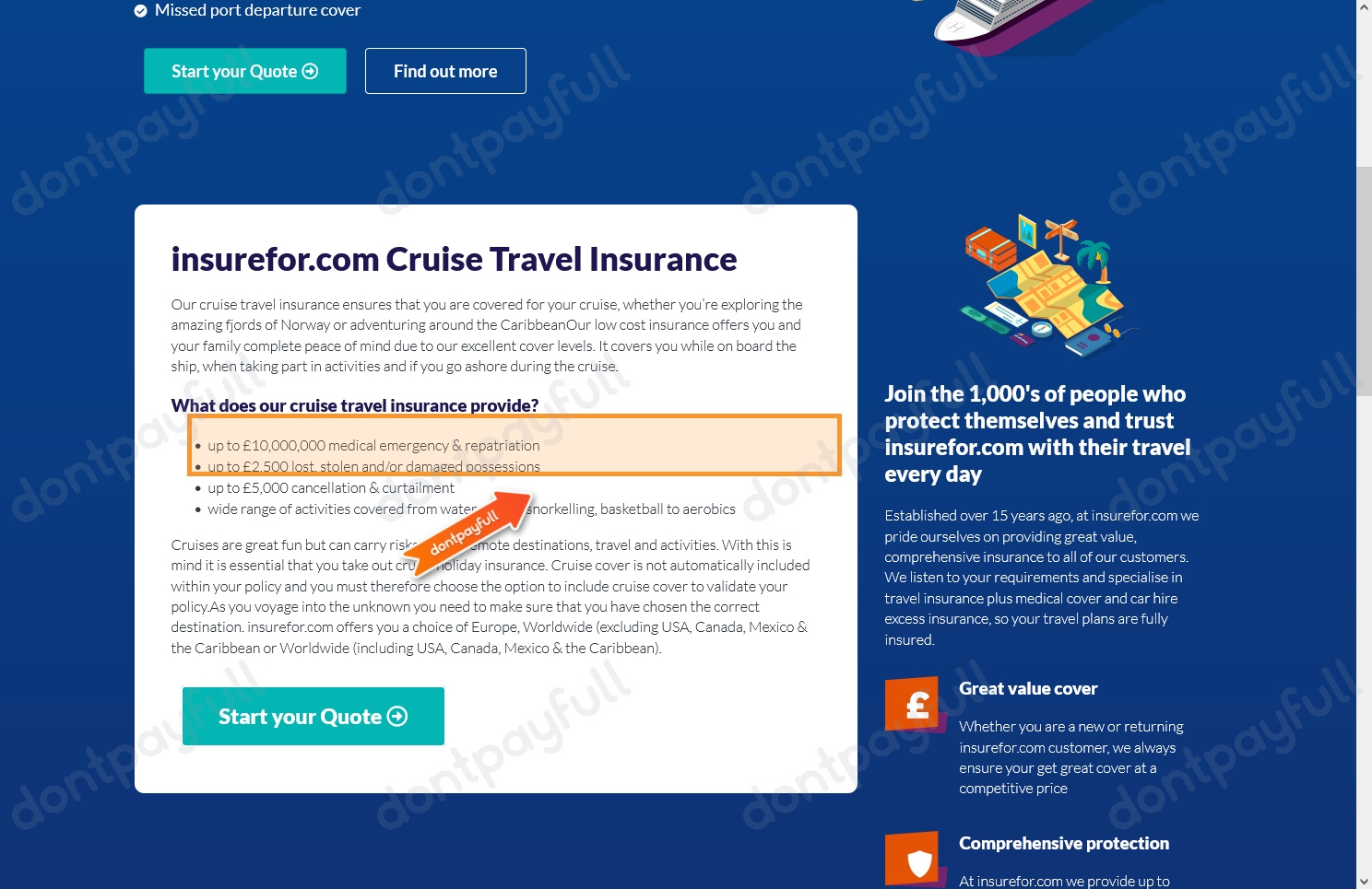 insurefor travel insurance discount code