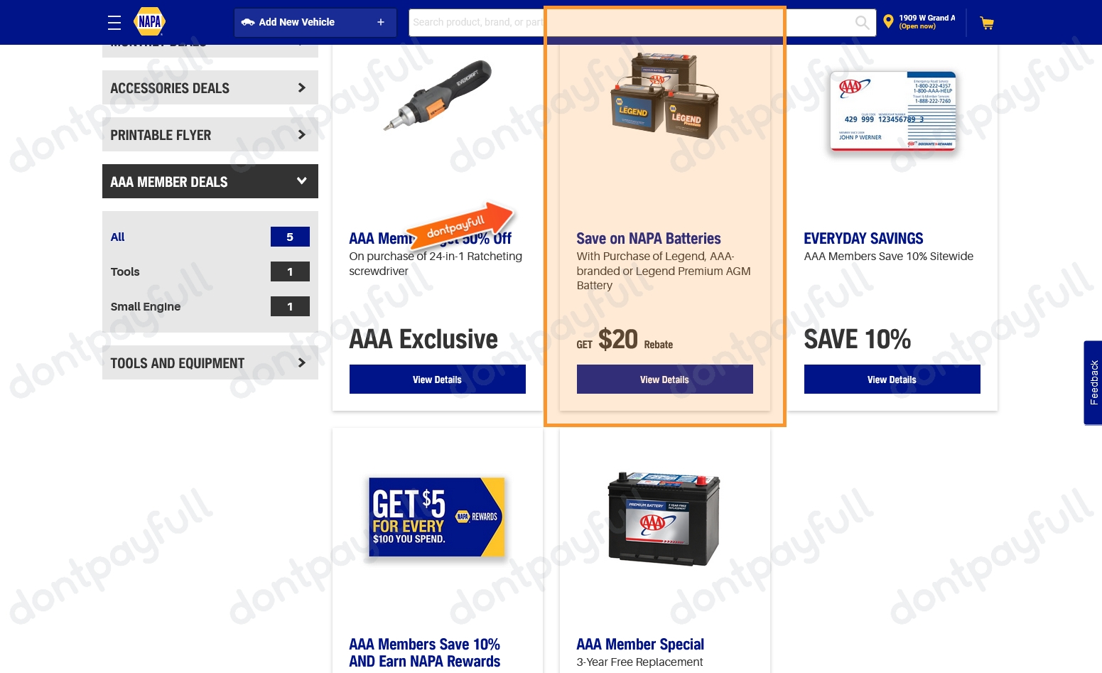 NAPA Auto Parts Coupons (50% Discount) - Nov 2022