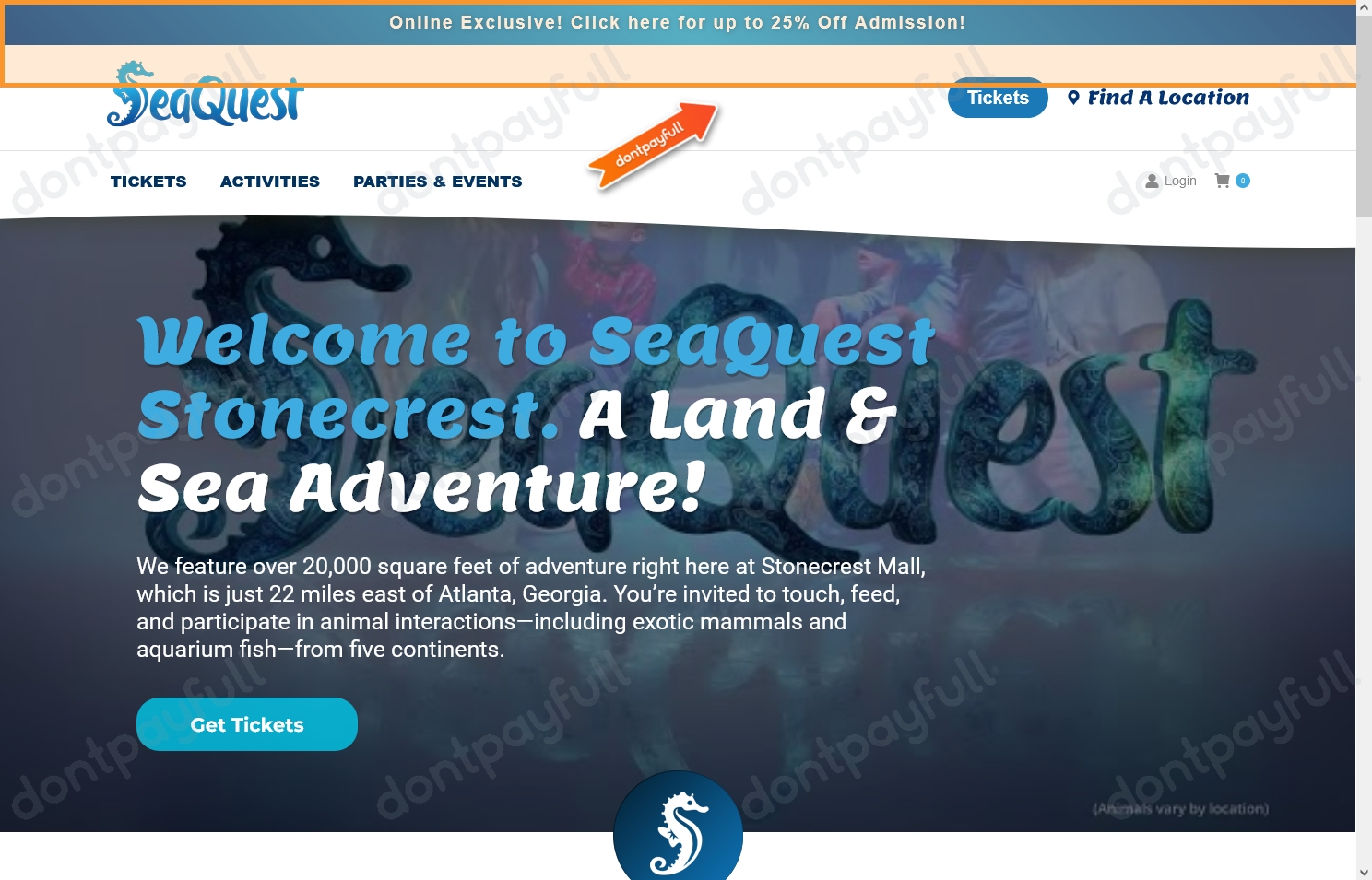 68 Off SeaQuest Stonecrest Coupon, Promo Code Nov 2022