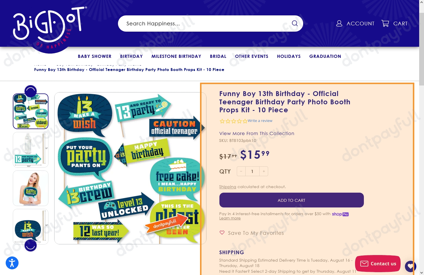 Big Dot of Happiness Coupons (35% Discount) - Oct 2022