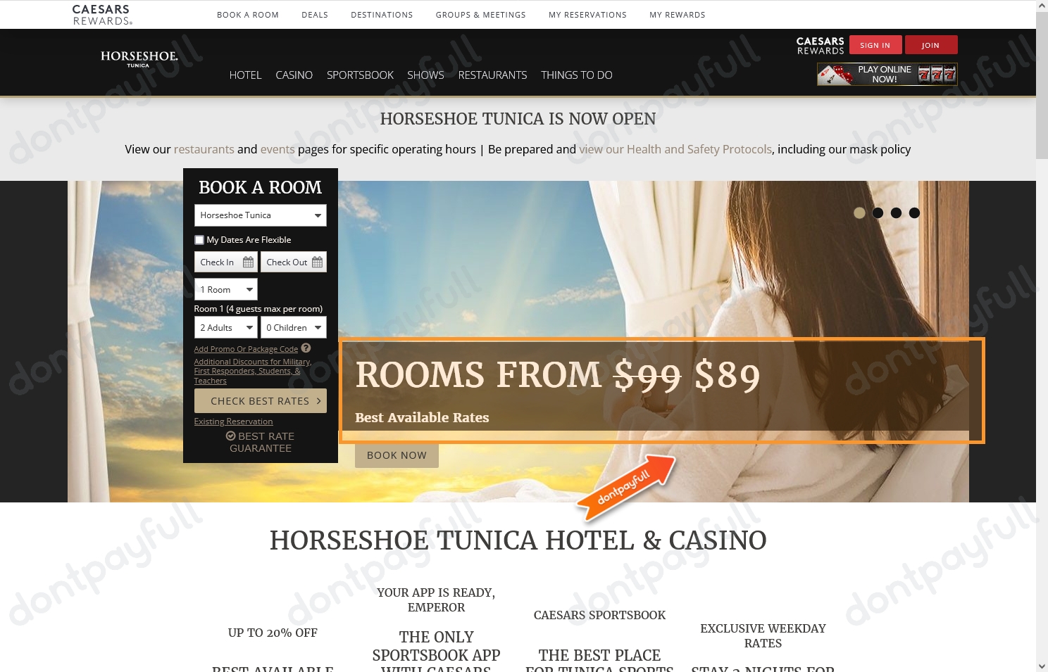 30 Off Horseshoe Tunica PROMO CODE ⇨ July 2024